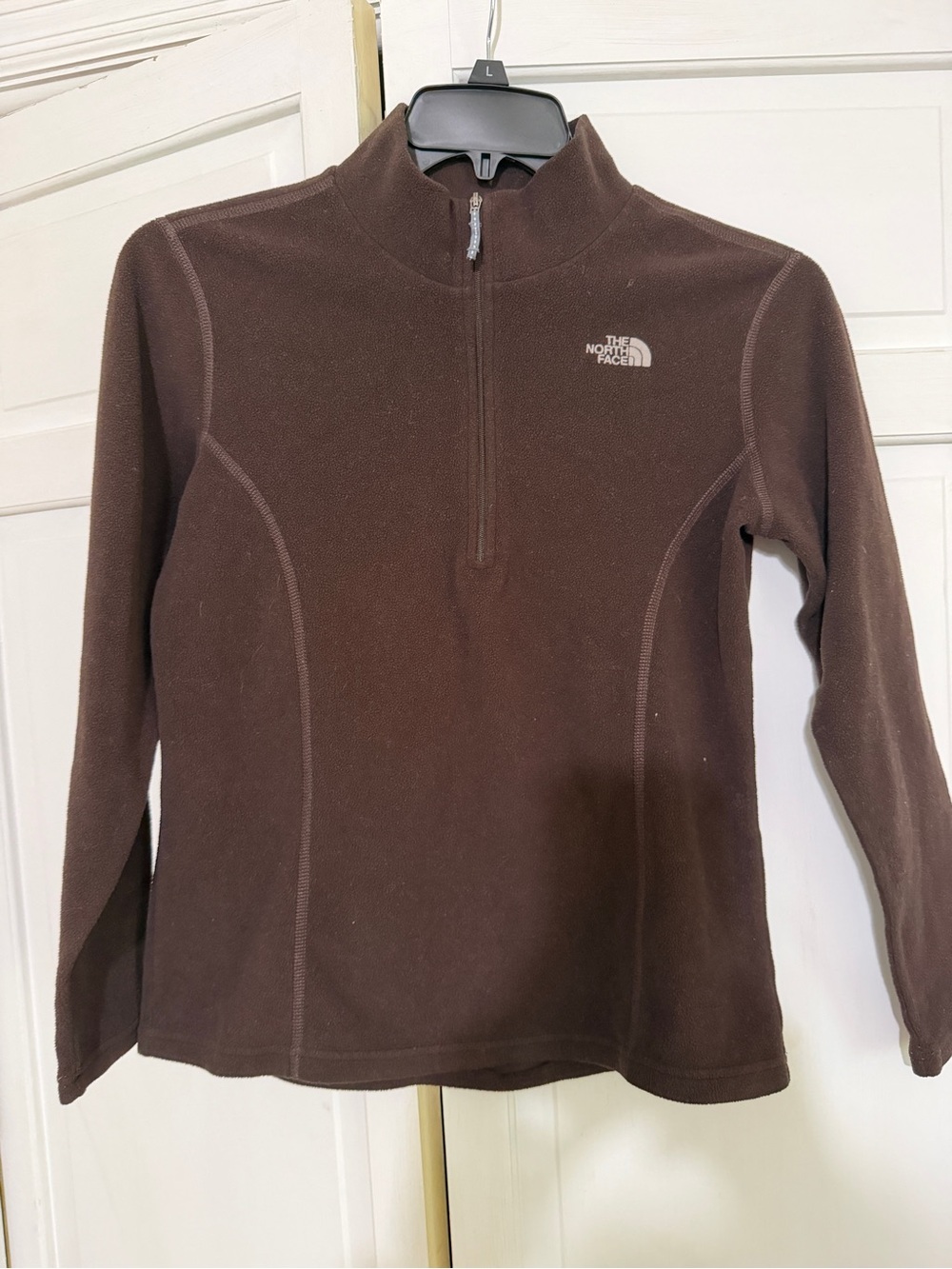The North Face Girls Brown Quarter-Zip Fleece Pullover
